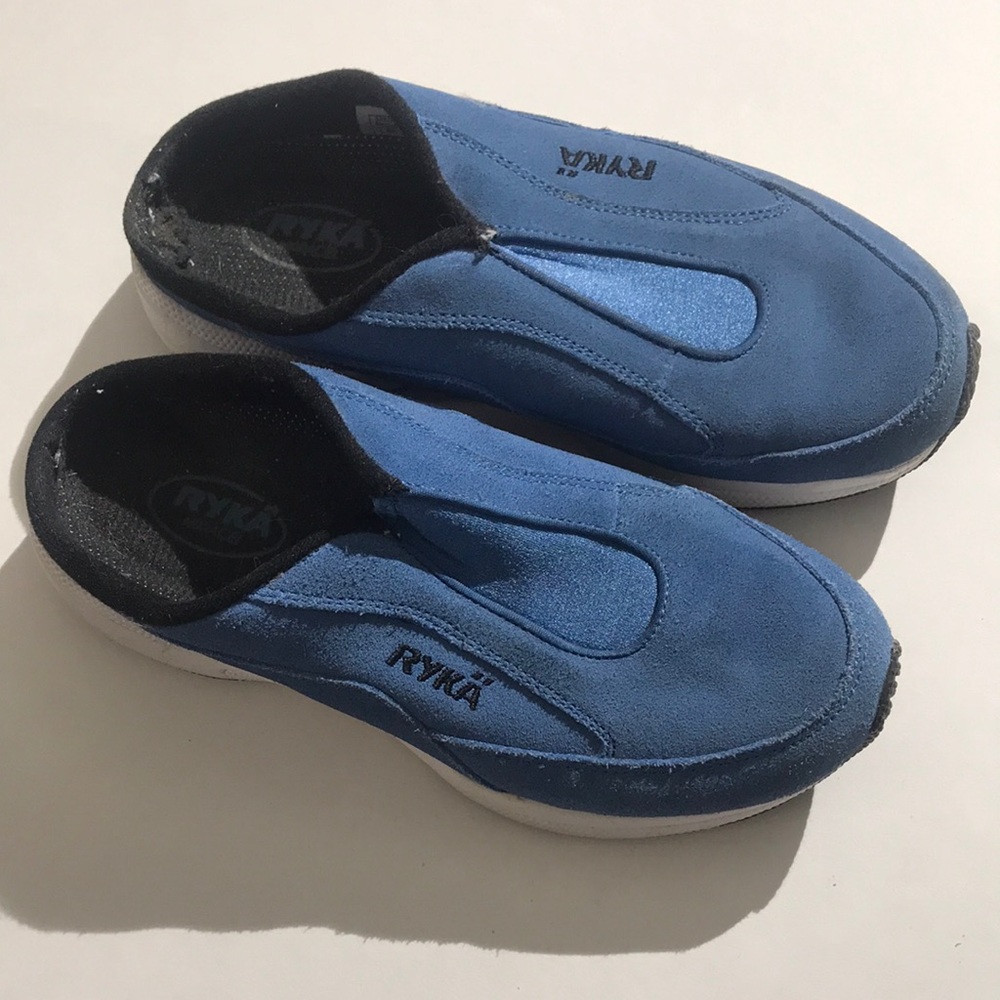 RYKA contour sandal blue black shoes slides womens sz 6 sandals